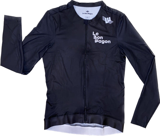 Purple Line Men's Long Sleeve Black