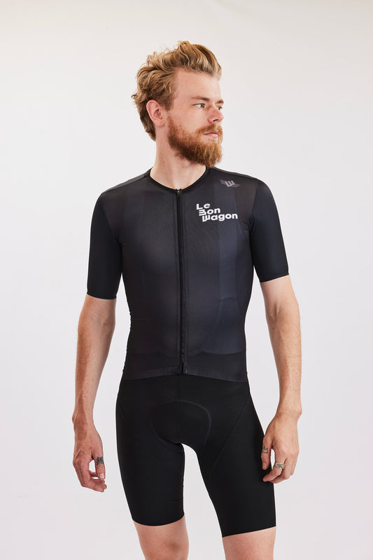 Purple Line Men's Black Jersey